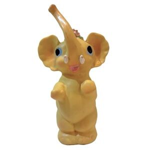 Vintage Elephant Rubber Baby Toy Squeak Made in‎ Italy
